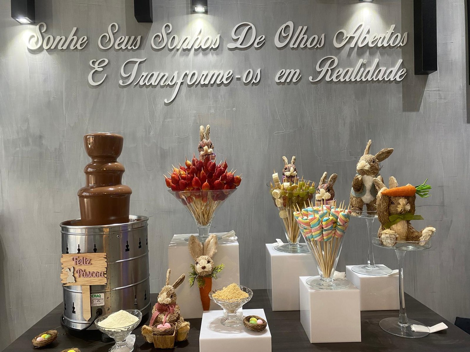 Evento corporativo com cascata de chocolate KyArteChoco